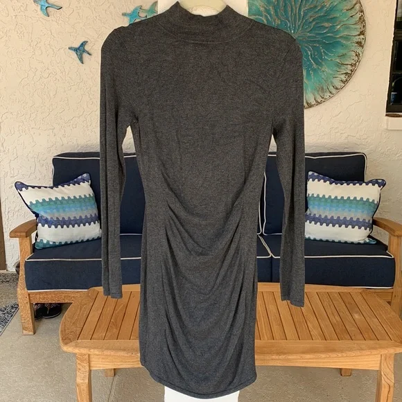 Express Dresses Express Long Sleeve Ruched Bodycon Dress